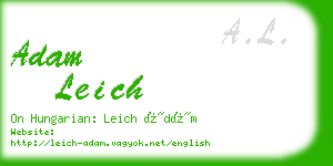 adam leich business card